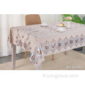 Tissu de couverture de table en lin blanc de bannière de promotion